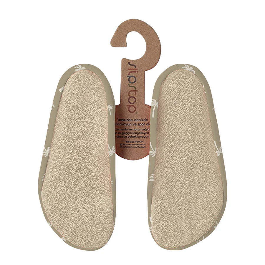 Chaussures d'eau pour enfants Palms Sand - Palmiers beiges doux sur fond sable