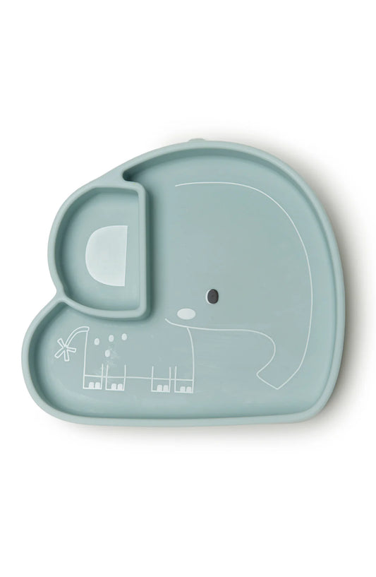 Assiette à goûter en silicone - Born to be Wild Éléphant