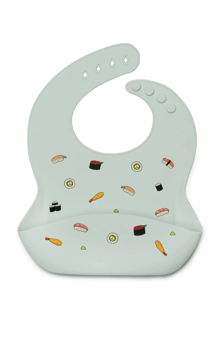 Bavette de silicone Sushis