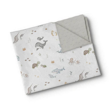 Couverture de minky - Vie sous-marine