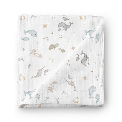 Mousseline de bambou - Vie sous-marine