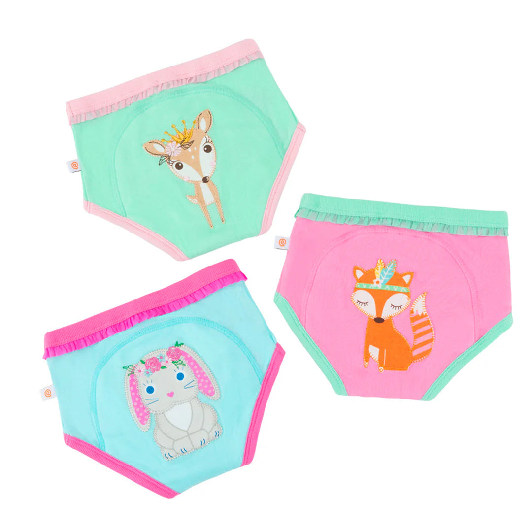 Culotte d'apprentissage de la propreté 3 pièces en coton biologique