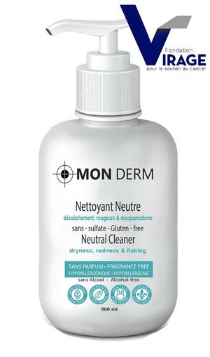 Nettoyant neutre rougeurs et desquamations visage et corps Monderm