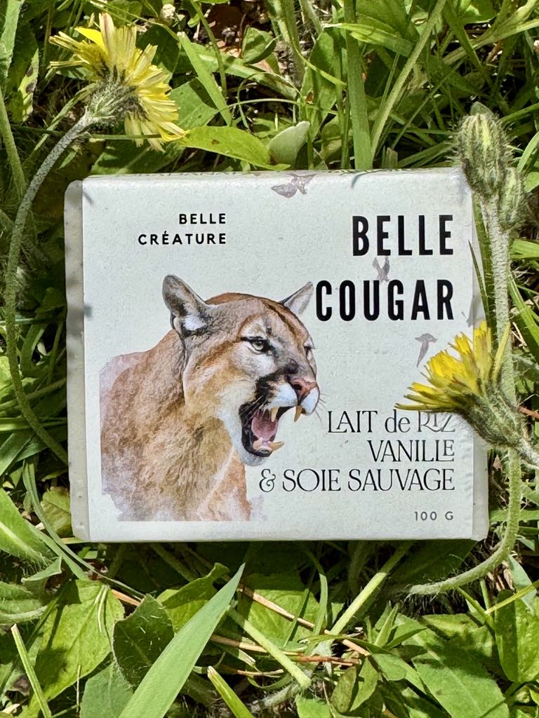 Savon Belle Cougar - Lait de riz, Vanille et Soie Sauvage