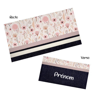 Protège carnet de santé - Champ de fleurs
