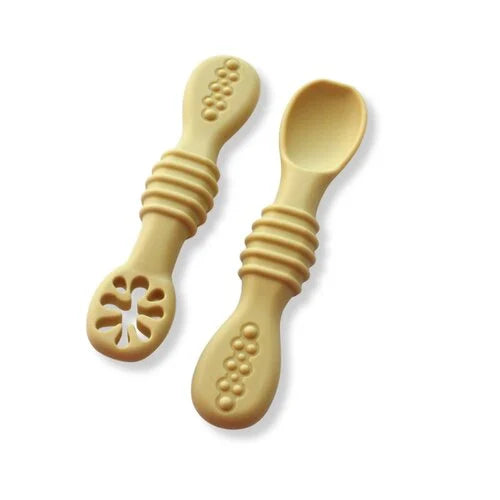 Cuillères d’apprentissages pour bébé – DME – lot de 2