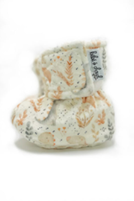 Pantoufles à velcro – Dino boho