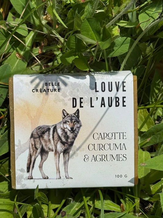 Savon Louve de l'aube - Savon carotte, curcuma et agrumes