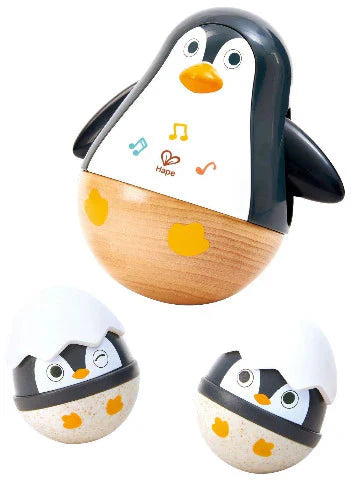Famille de pingouins qui se balancent