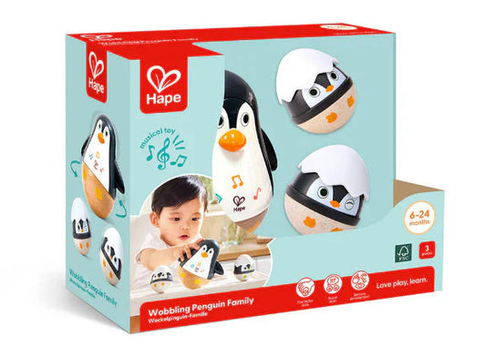 Famille de pingouins qui se balancent
