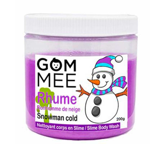 Slime moussante rhume de bonhomme de neige