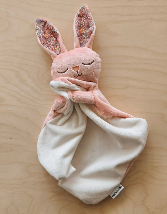 Doudou lapin - Fleuri