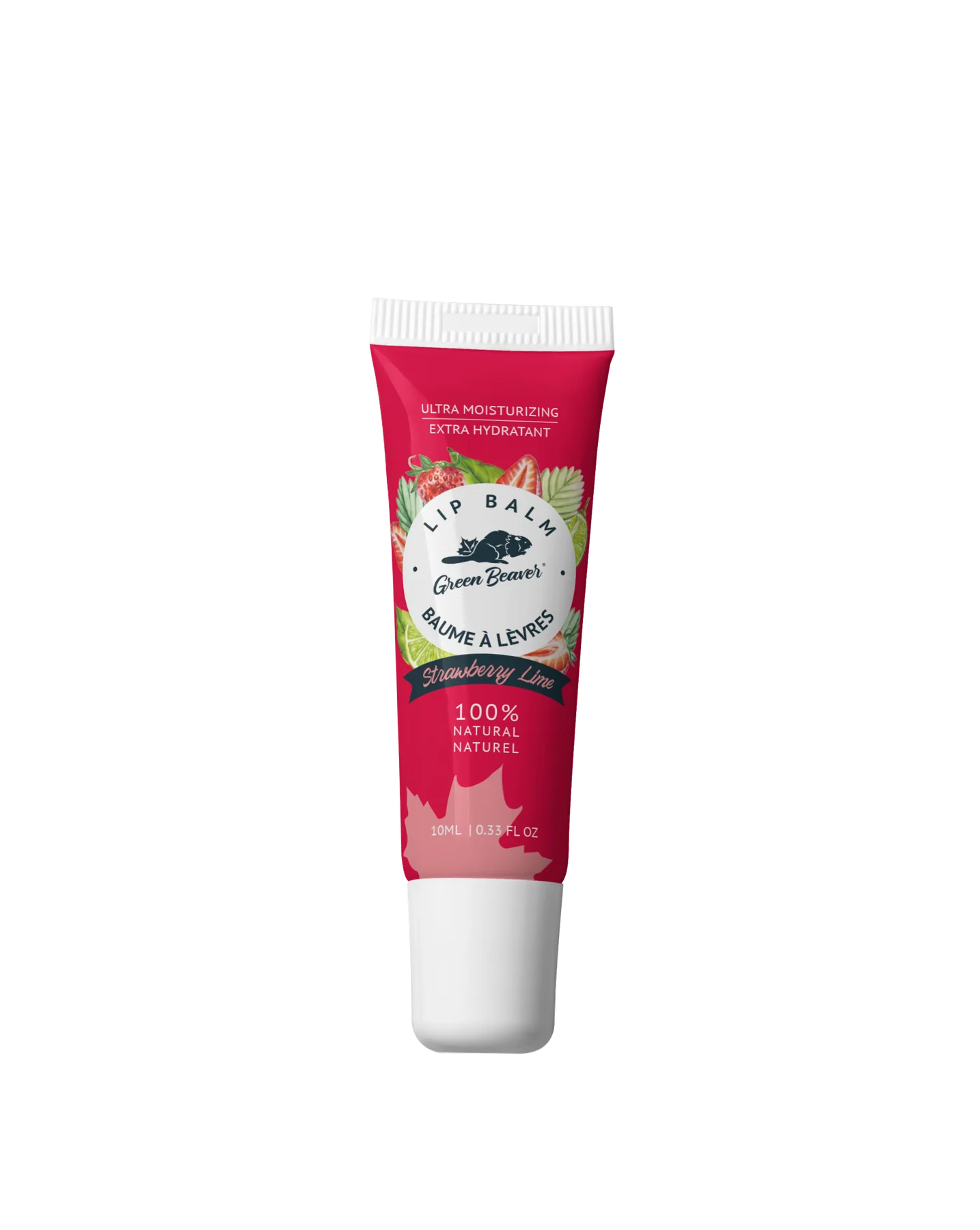 Baume à lèvres fraise-citron vert – ultra hydratant