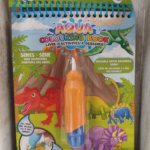 Livre à colorier avec l'eau Dinosaure