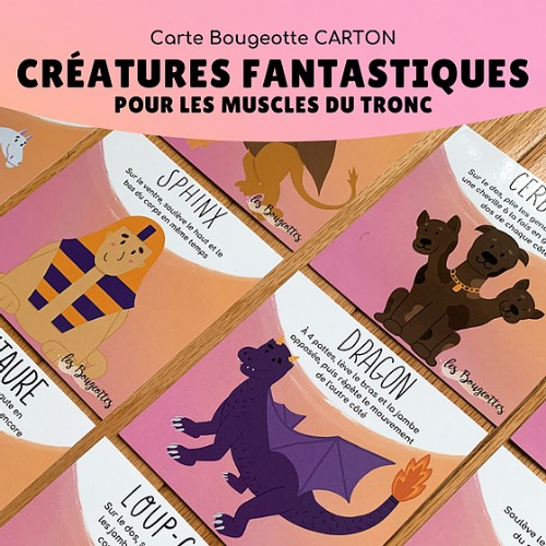 Les Bougeottes - Cartes Les créatures fantastiques