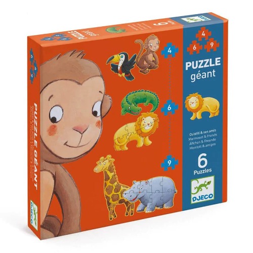 Djeco - Puzzle géant Ouistiti et ses amis