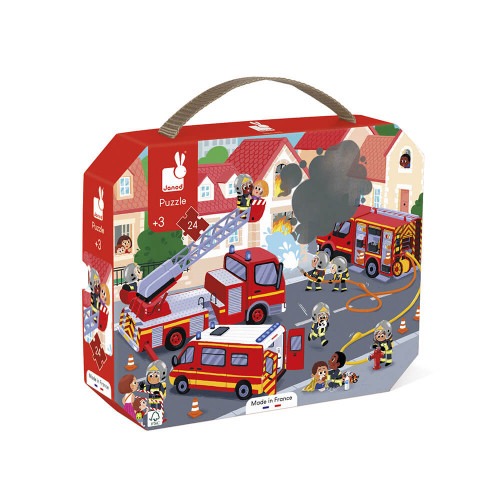 Janod - Puzzle Pompiers 24 pièces
