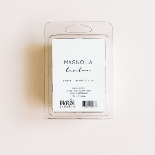 Marée chandelle - Pastilles de cire de soya - Magnolia bambou