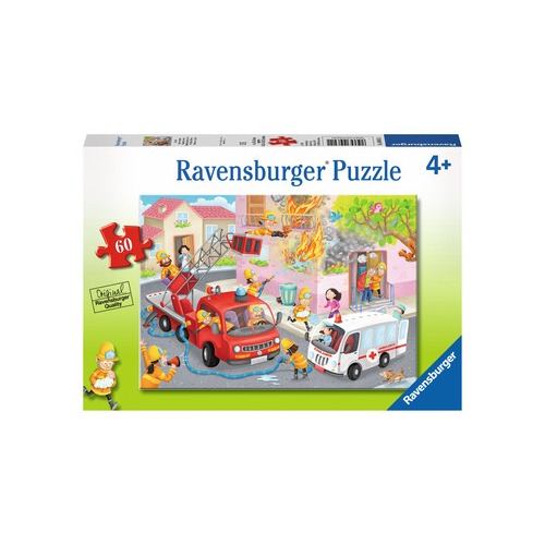 Ravensburger - Puzzle 60 pièces - Sapeurs pompiers