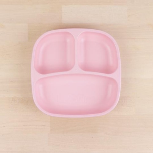 Re-Play - Assiette divisée en plastique recyclé ice pink