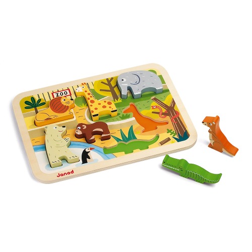Janod - Puzzle gros zoo