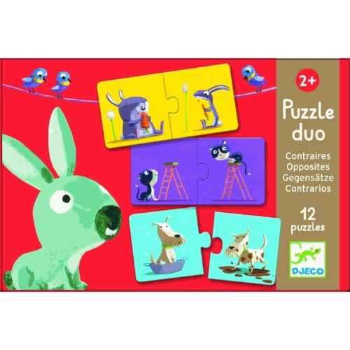 Djeco - Puzzle duo les contraires