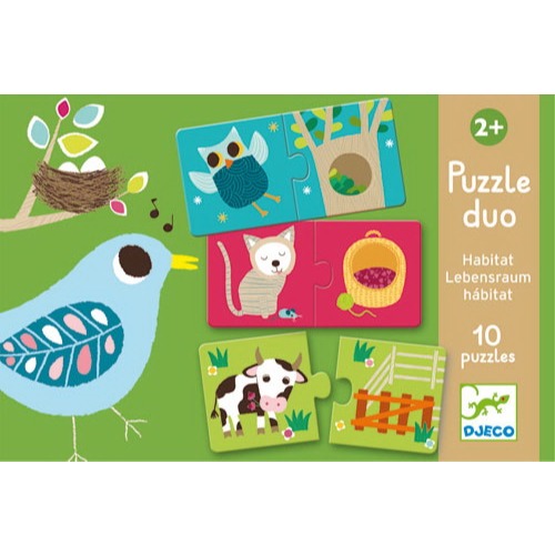 Djeco - Puzzle duo habitat