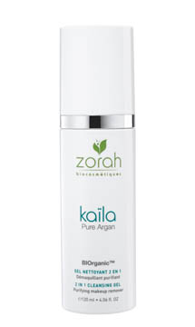 Zorah - Kaïla - Gel nettoyant 2 en 1 démaquillant et purifiant