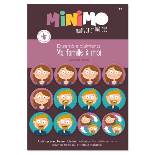Minimo - Ma famille à moi (12 aimants)
