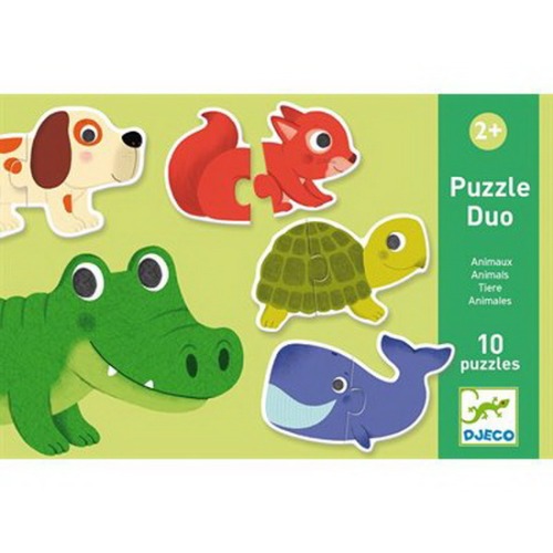 Djeco - Puzzle duo Les animaux
