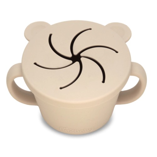 Razbaby oso silicone snack cup- Caramel